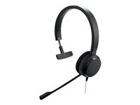 Jabra Evolve 20 SE Mono Casque certifié Microsoft pour téléphone Souple VoIP avec Suppression Passive du Bruit – USB-C A – Noir
