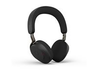 Jabra Evolve3 75 Casque on-Ear Bluetooth sans Fil avec Micro pour Travail, USB-C, IA Appel Vocal, Annulation Bruit Active Avancée, 22h, MS Teams Certifié, Noir
