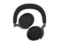 Jabra Evolve3 75 Casque on-Ear Bluetooth sans Fil avec Micro pour Travail, USB-A, IA Appel Vocal, Annulation Bruit Active Avancée, 22h, MS Teams Certifié, Noir