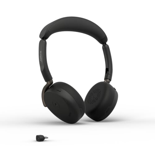 Jabra Casque Bluetooth sans Fil Evolve3 65 Flex avec Micro, MS Teams, USB-C
