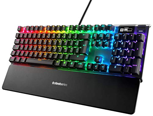 SteelSeries Apex 7 Usb - Clavier de gaming mécanique - Écran OLED Smart Display - Switchs rouges - Agencement Français AZERTY