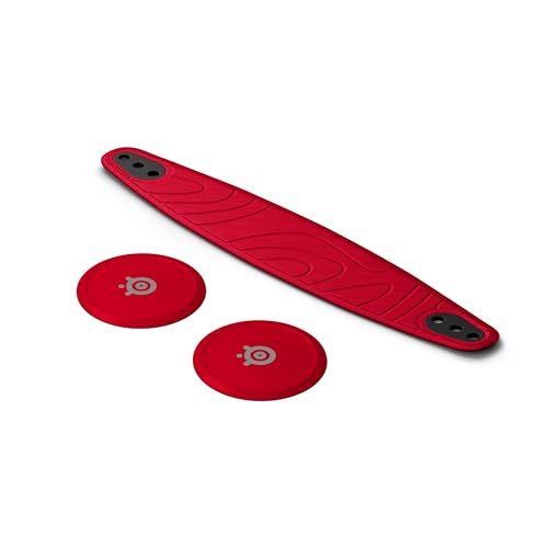 Steelseries Arctis Nova Booster Pack Cherry Red - Accessoire pour Casque Gaming - Bandeau en Nylon Bicolore - Personnalisation des façades de Haut-parleurs - Édition limitée Collector