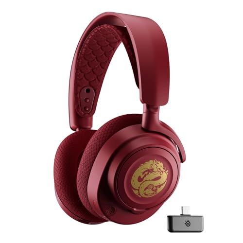 SteelSeries Arctis Nova 7 Wireless - Casque multiplateforme - Dragon Edition - Deux façades d’écouteurs - Dual Wireless 2,4 GHz Bluetooth - Autonomie 38h Recharge Rapide - PC, PS, Mobile, Switch