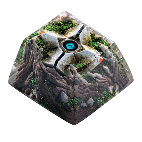 SteelSeries Objet Collector Destiny 2 La Forme Finale - Capuchons Artisan en résine - Objet Gratuit en Jeu - Clavier de Jeu Cherry MX - 3 700 pièces - Yeux de Ghost fluorescents
