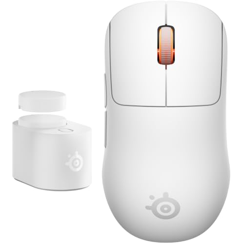 SteelSeries Sensei Pro Wireless Symmetrische Gaming-Maus – Weiß