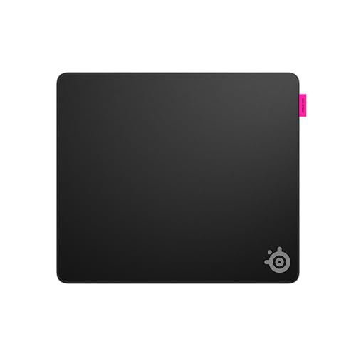 SteelSeries QcK L Performance Speed Gaming-Mauspad – Extradichte für sanftes Gleiten – Flache, abgesteppte Säume – Rutschfeste Neopren-Gummibasis – 490 x 420 mm – FPS, MOBA, RTS, MMO