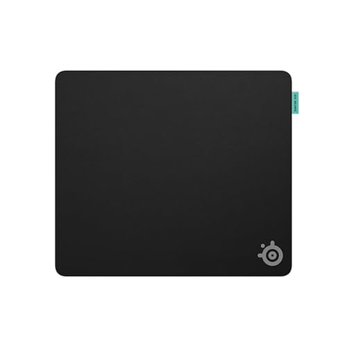 SteelSeries QcK L Performance Balance Gaming-Mauspad – Extradichte für sanftes Gleiten – Flache, abgesteppte Säume – Rutschfeste Neopren-Gummibasis – 490 x 420 mm – FPS, MOBA, RTS, MMO