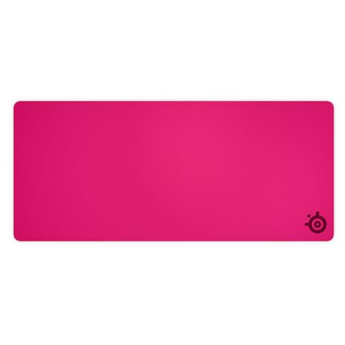 SteelSeries QCK Heavy- Tapis de Souris Gaming - Base antidérapante épaisse, Suivi précis optimisé FPS MOBA RTS MMO - Disponible en XXL 900×400×4 mm, Magenta