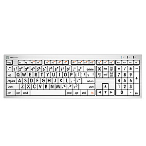 LogicKeyboard LargePrint Mac Black White
