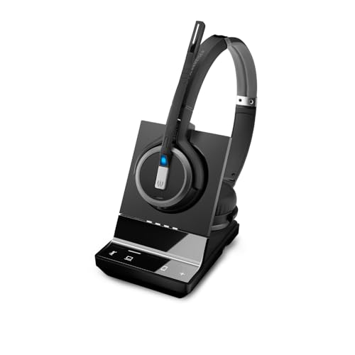 Sennheiser EPOS Impact SDW 5063 EU DECT Gap Casque stéréo pour softphone PC USB certifié Skype for Business