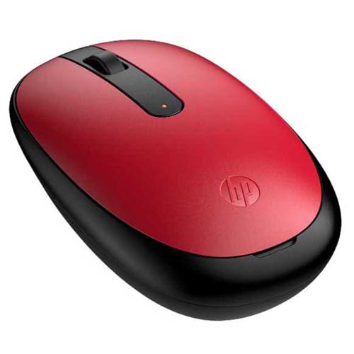 HP 240 Souris Empire sans Fil, capteur Optique de 1600 DPI, Bluetooth 5.1, 3 Boutons, molette de défilement, poignée Pratique et Fonctionnelle, Design ambidextre, Windows 11, Rouge