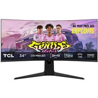 Ecran PC Tcl Gaming incurvA� 34R83Q WQHD Qled Mini LED 170hz
