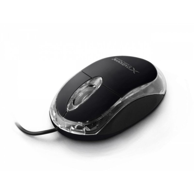 titanium Souris Titanium XM102K USB 1000DPI Black Transparent Ambidextre Filaire