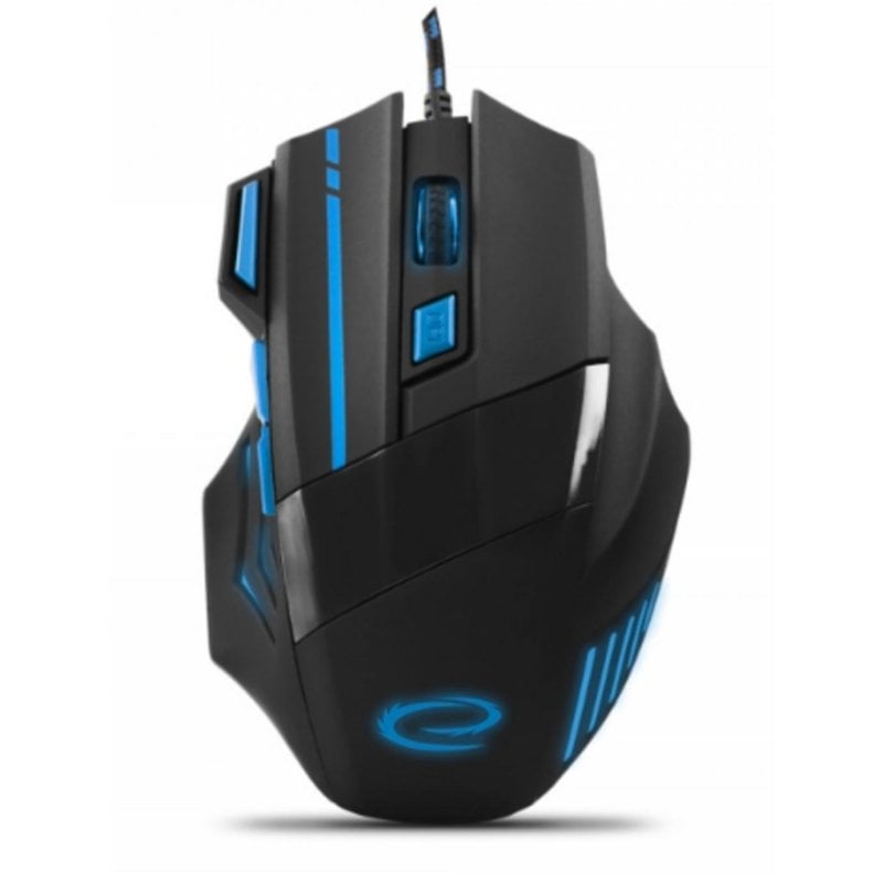 esperanza Ratón Esperanza EGM201B Gaming USB 2400 DPI Negro Azul Iluminado 7 Botones