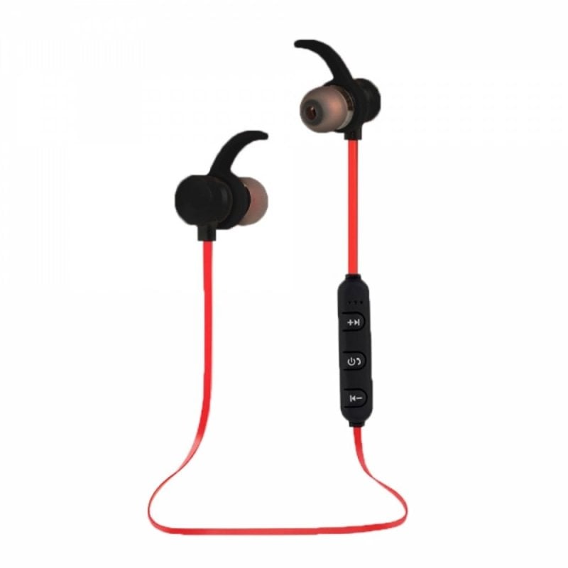 esperanza Écouteurs Esperanza EH186K sans fil Bluetooth sports avec réduction de bruit, Black et Red