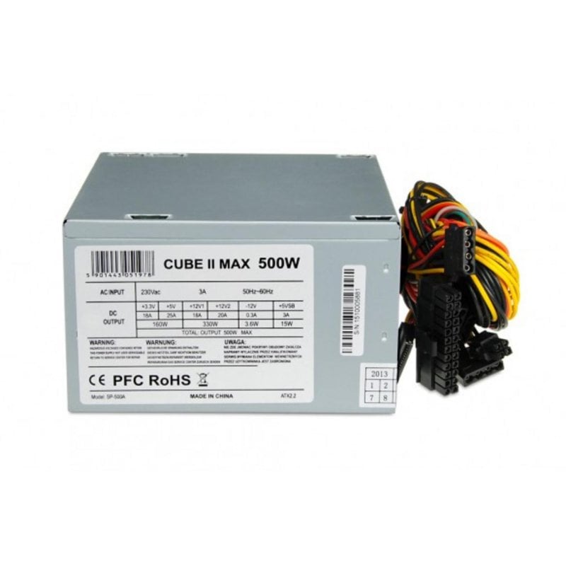 Ibox Alimentation iBox 500W Certifiée CE RoHS Modèle CUBE II Non modulaire