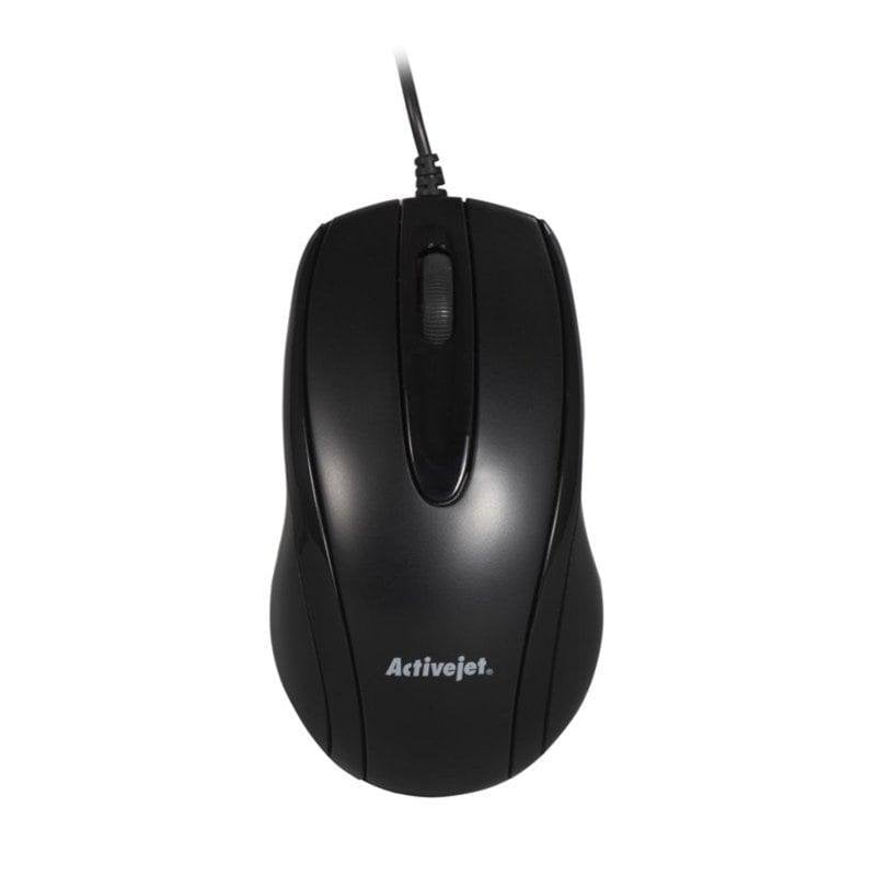 activejet Souris Activejet AMY-083 USB 1000DPI Black Ambidextre Plug and Play
