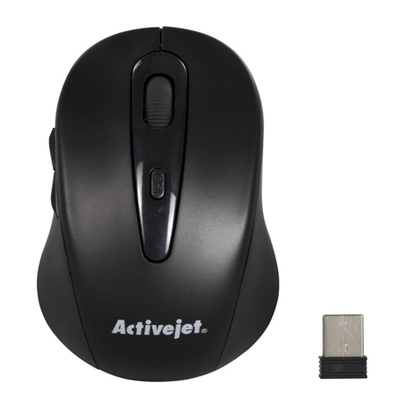activejet Souris Activejet AMY-213 Sans Fil Ambidextre 1600 DPI Black 6 Boutons