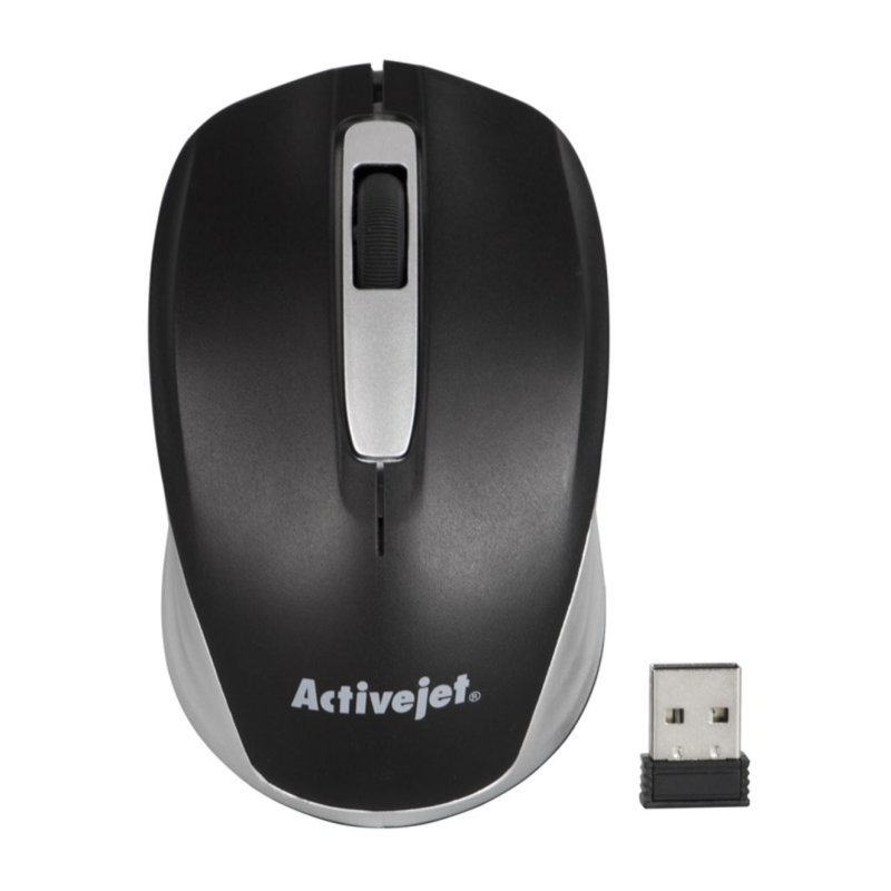 activejet Souris Activejet AMY-313 RF sans fil 1200 DPI Black Grey ambidextre