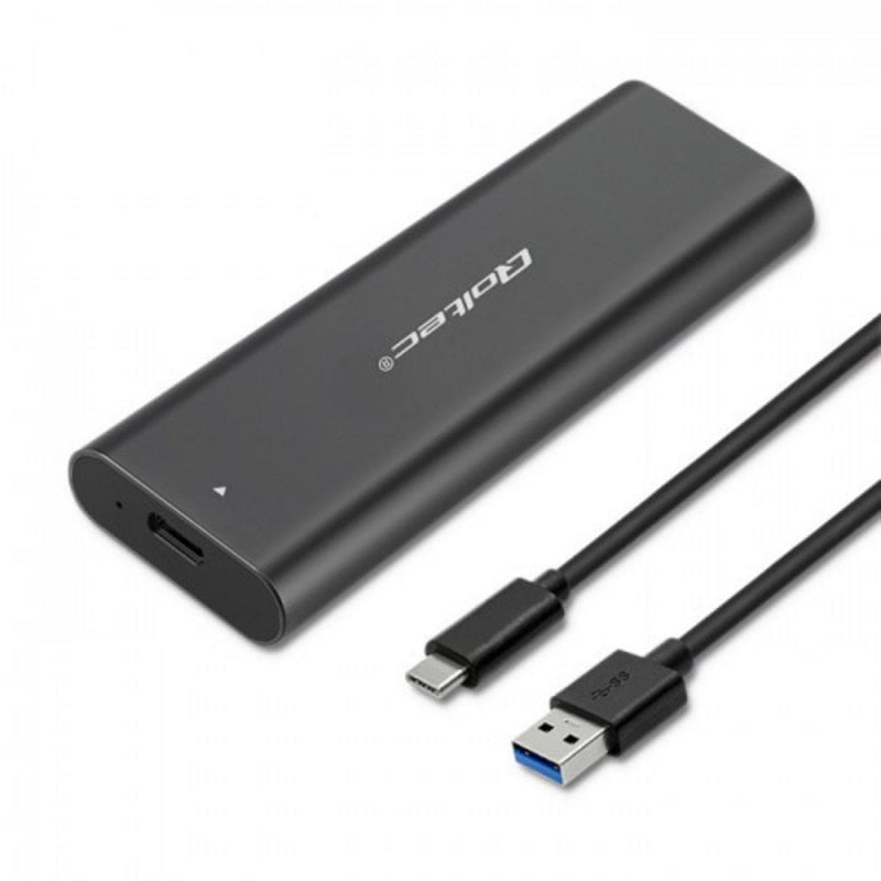 qoltec Boîtier SSD externe Qoltec 50311 M.2 SATA USB Type-C Black