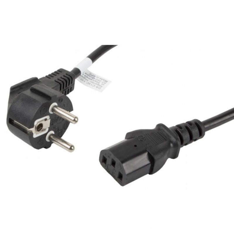 lanberg Câble d'extension Lanberg CEE 7 7 vers IEC 320 C13 Mâle Femelle 1,8 m VDE Black