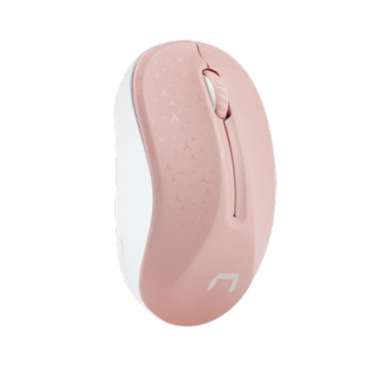natec Souris NATEC Toucan sans fil ambidextre 1600 DPI Pink et blanche
