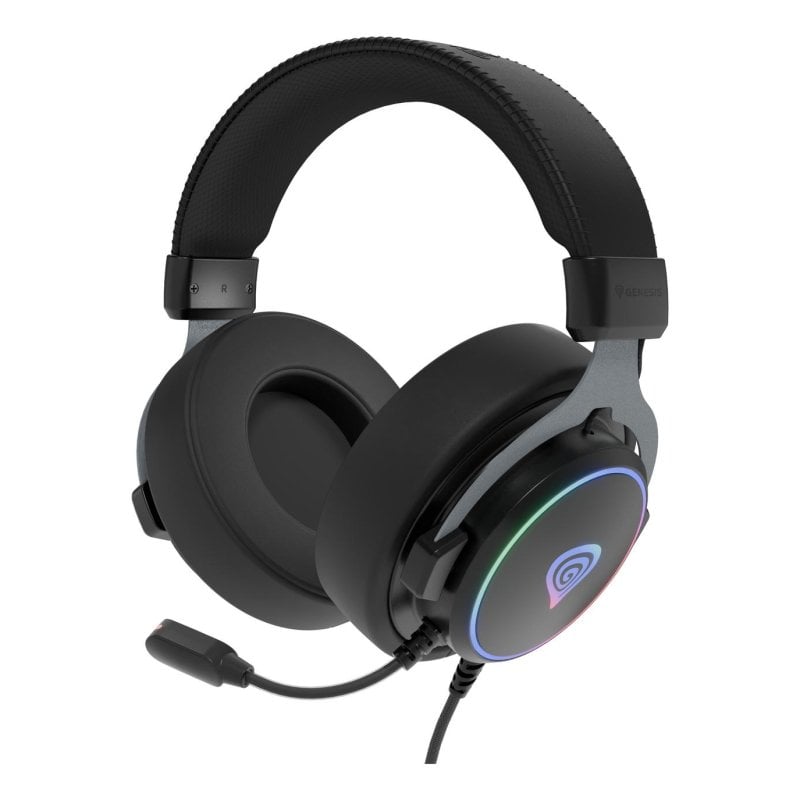 Genesis Casque GENESIS Neon 764 filaire avec son 7.1 virtuel, RGB, Microphone, Black
