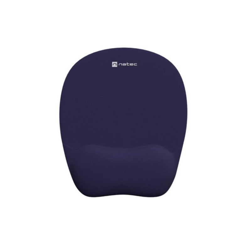 natec NATEC CHIPMUNK Tapis de Souris Ergonomique Blue Foncé Monocrome avec Repose-poignet