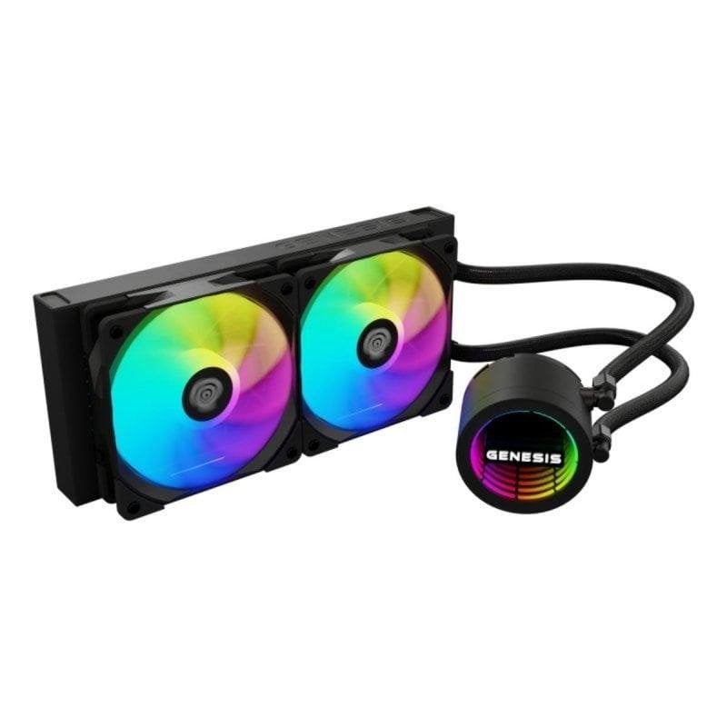 Genesis Refrigeration Liquide Genesis NLG-2319 2 Ventilateurs RGB Multicolore Black