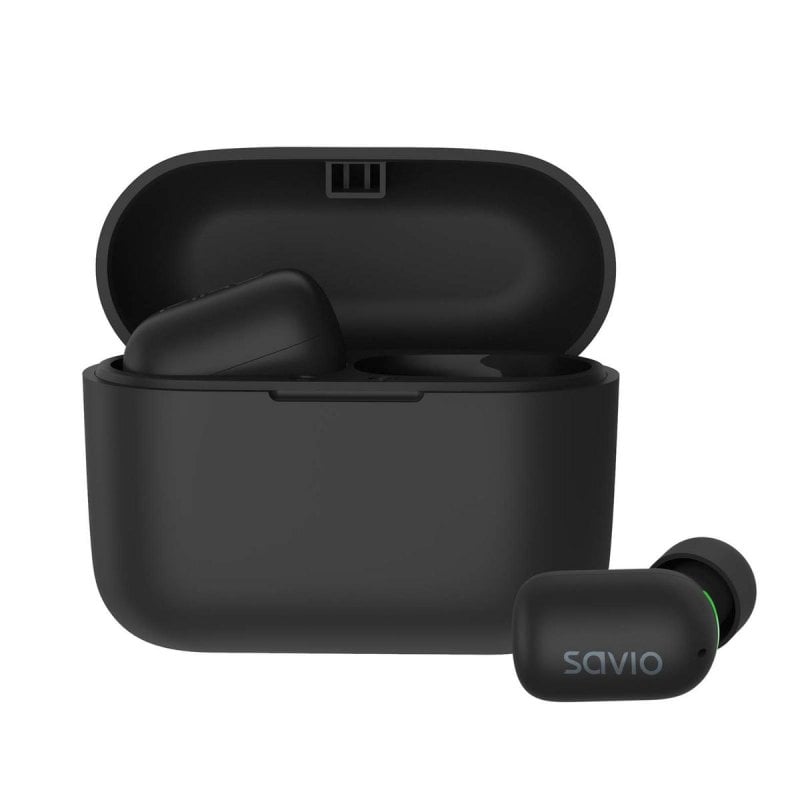 savio Ecouteurs Savio TWS-09 sans fil True Wireless Bluetooth 5.1, sport et appels, IPX5 noirs