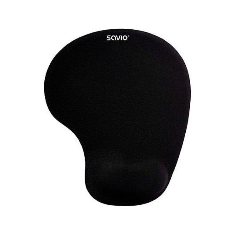 savio Tapis de souris Savio MP-01B gel Black avec repose-poignet antidérapant