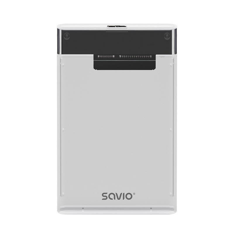 savio Boîtier disque dur SAVIO AK-66 2.5 Plastique Transparent Black USB 3.0