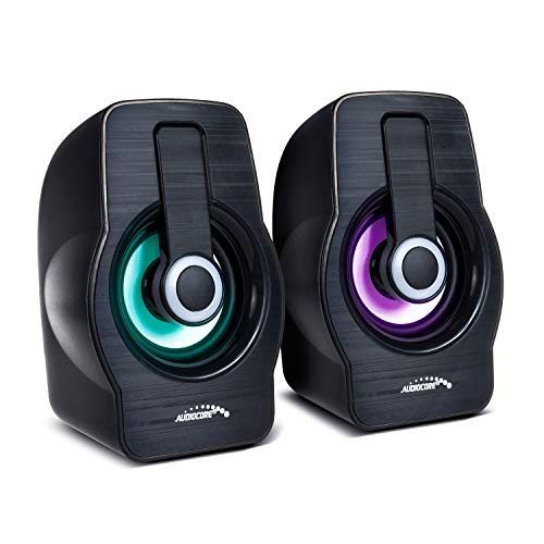 Audiocore AC855 B Haut-parleurs d'ordinateur 6W USB Noir (Noir)