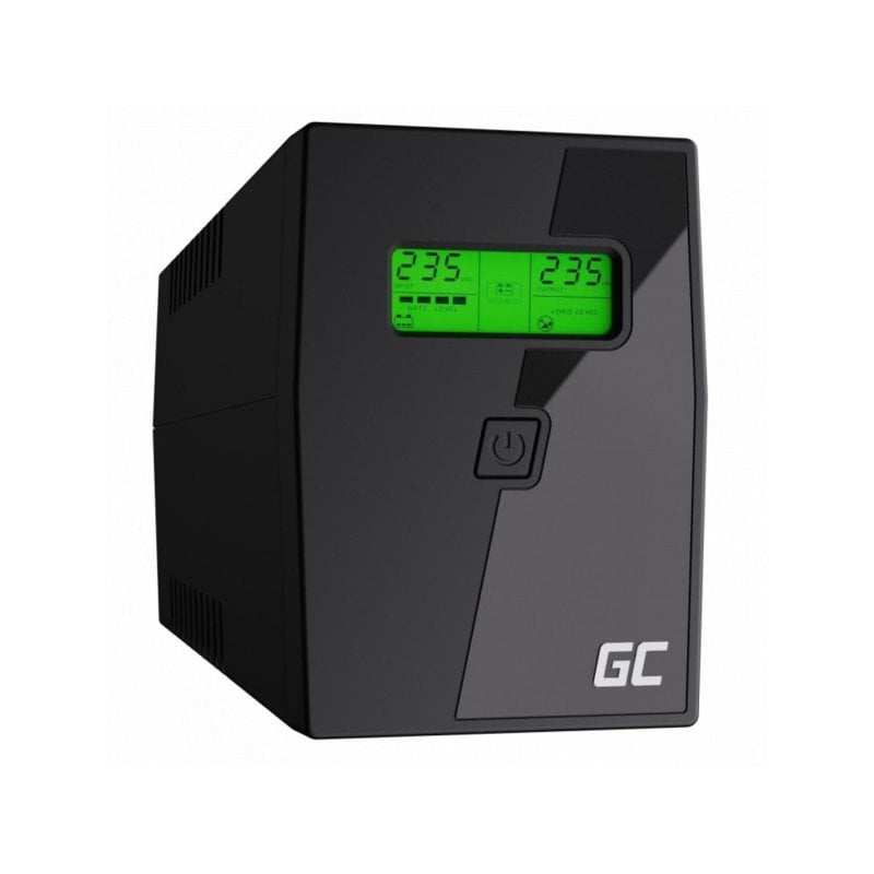 green-cell Sai Green Cell 0,8 kVA Batterie Plomb 9 Ah 2 Prises F AVR LCD