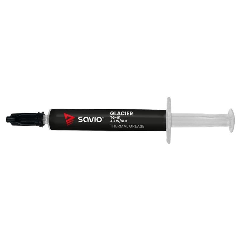 savio Pâte thermique Savio TG-01 2g Conductivité 4,7 W m·K Grey Black