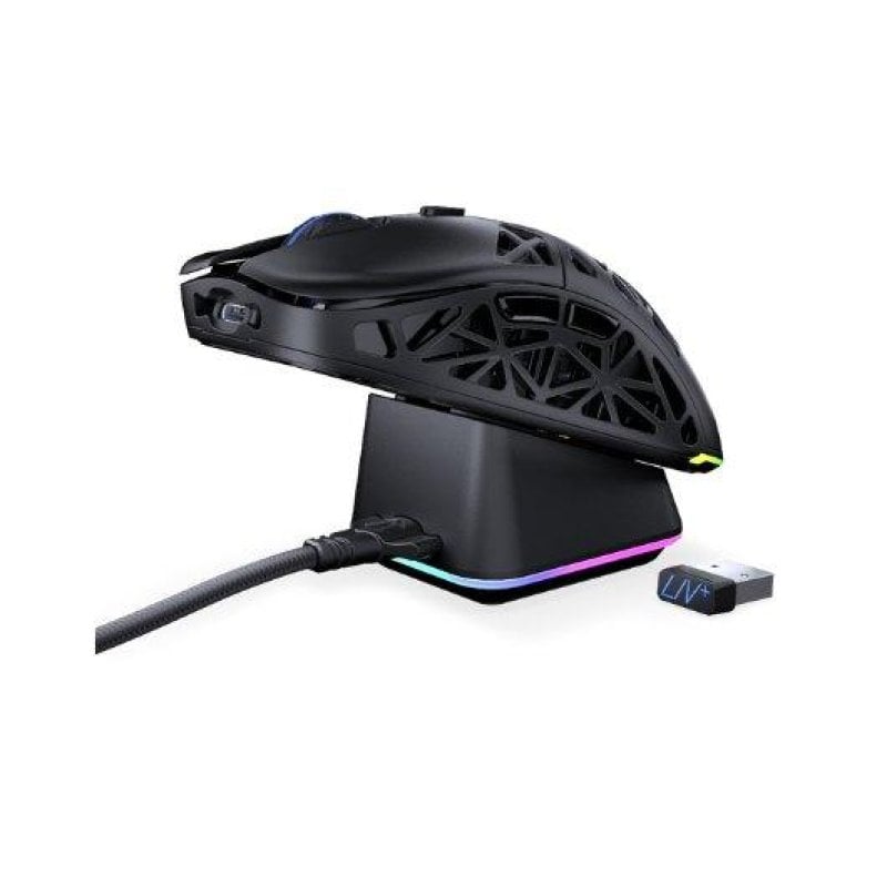 endorfy Souris sans fil ENDORFY 26 000 DPI ARGB Bluetooth Dock Gaming 6 boutons