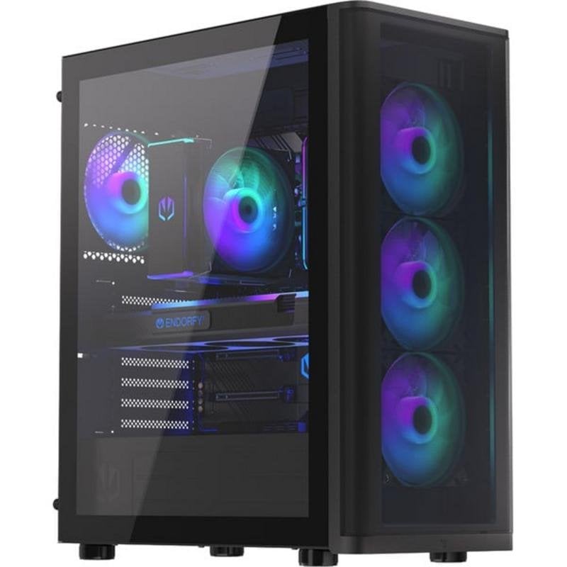 endorfy Boîtier PC Endorfy Ventum 400 ARGB Torre Midi avec face avant maille