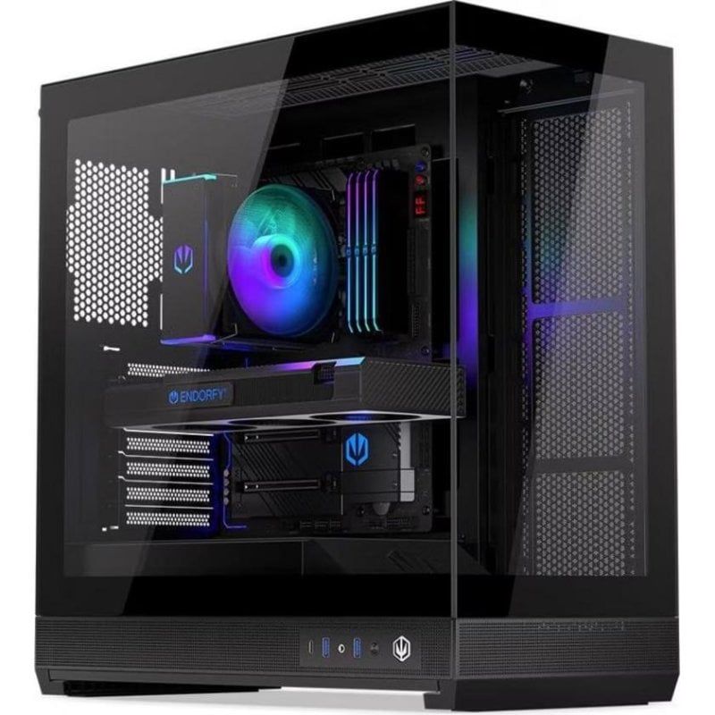 endorfy Boîtier PC Endorfy Fishtank 6000 Flex Midi Tower Black Verre Trempé ARGB