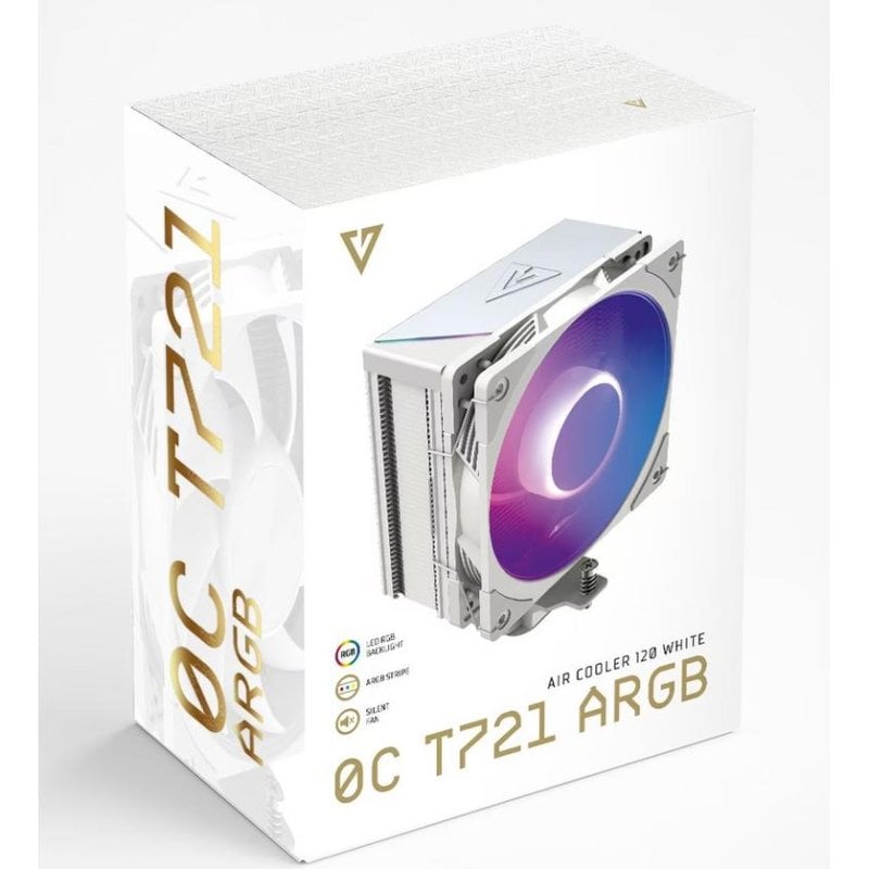 modecom Refrigeration Air Modecom Socket AM4 AM5 LGA 1200 120mm Volcano 0C T721 ARGB