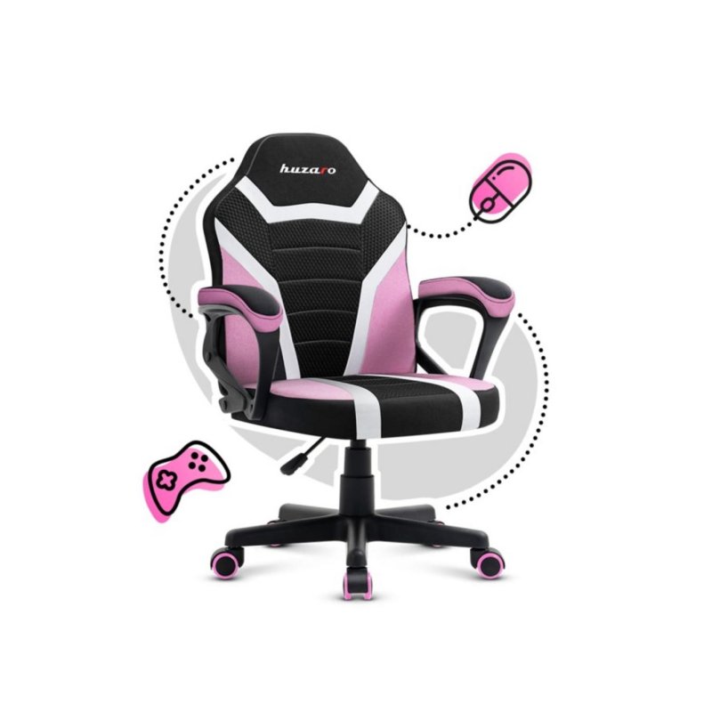 huzaro Chaise Gaming Huzaro RANGER 1.0 PINK MESH Ergonomique Maille Réglable Rose