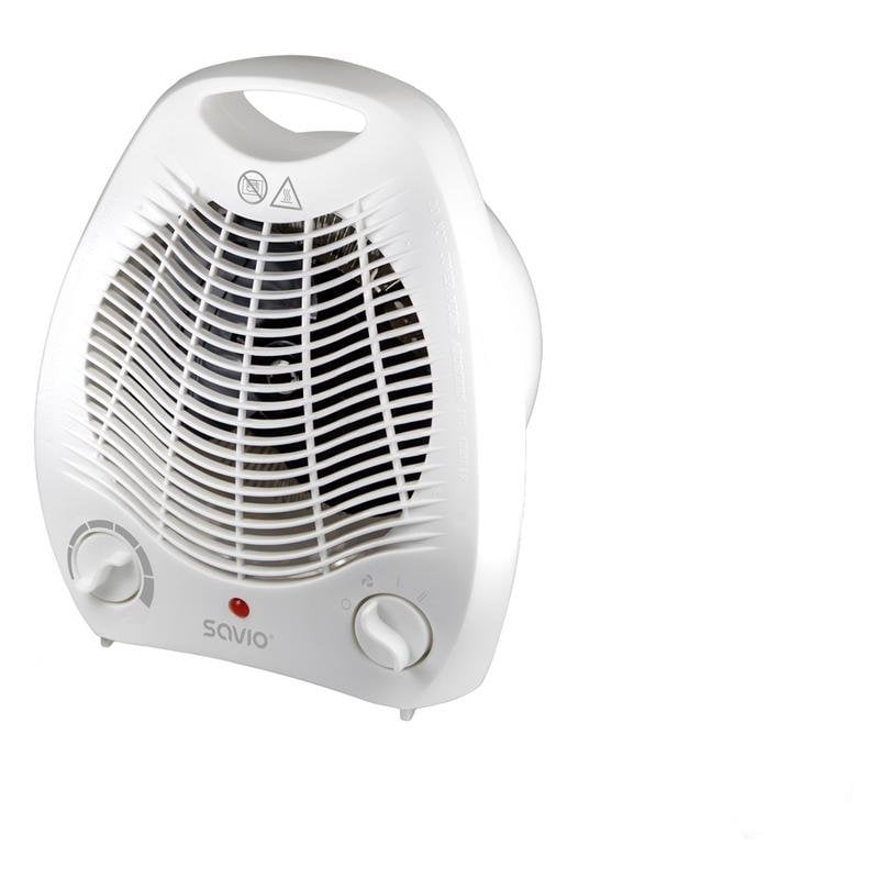 savio Thermoventilateur Savio AD-02 W 2000 W White thermostat sécurité antivol