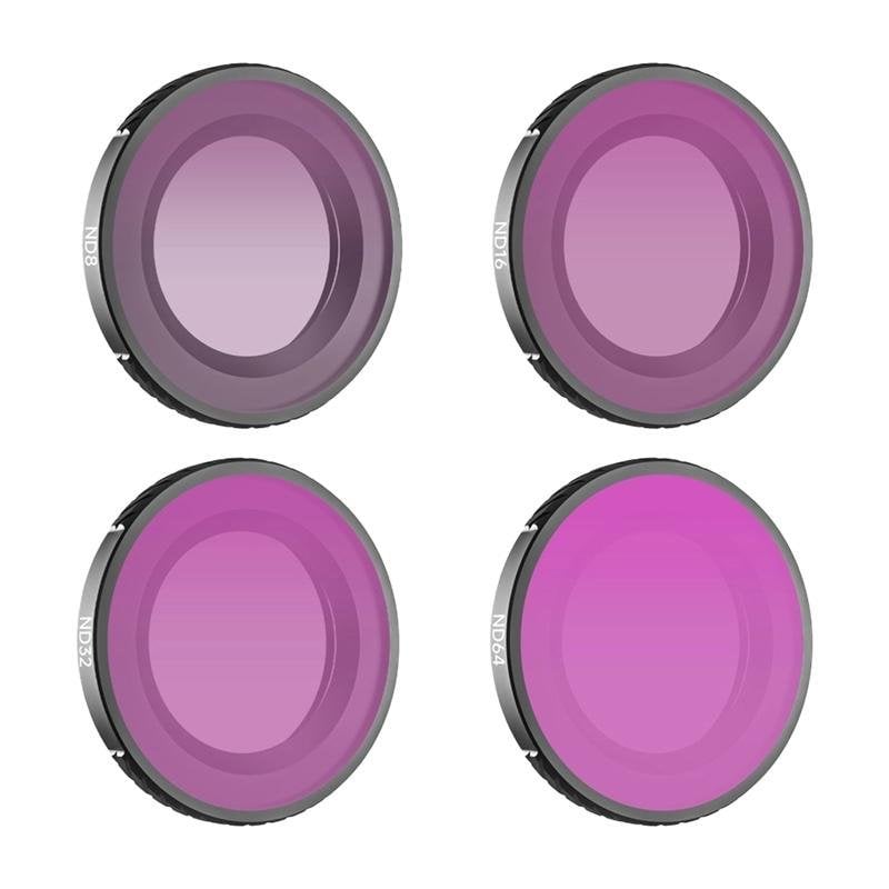 sunnylife Filtre ND Sunnylife ON-FI078 Set 4 filtres ND8 ND16 ND32 ND64 pour DJI Osmo Nano