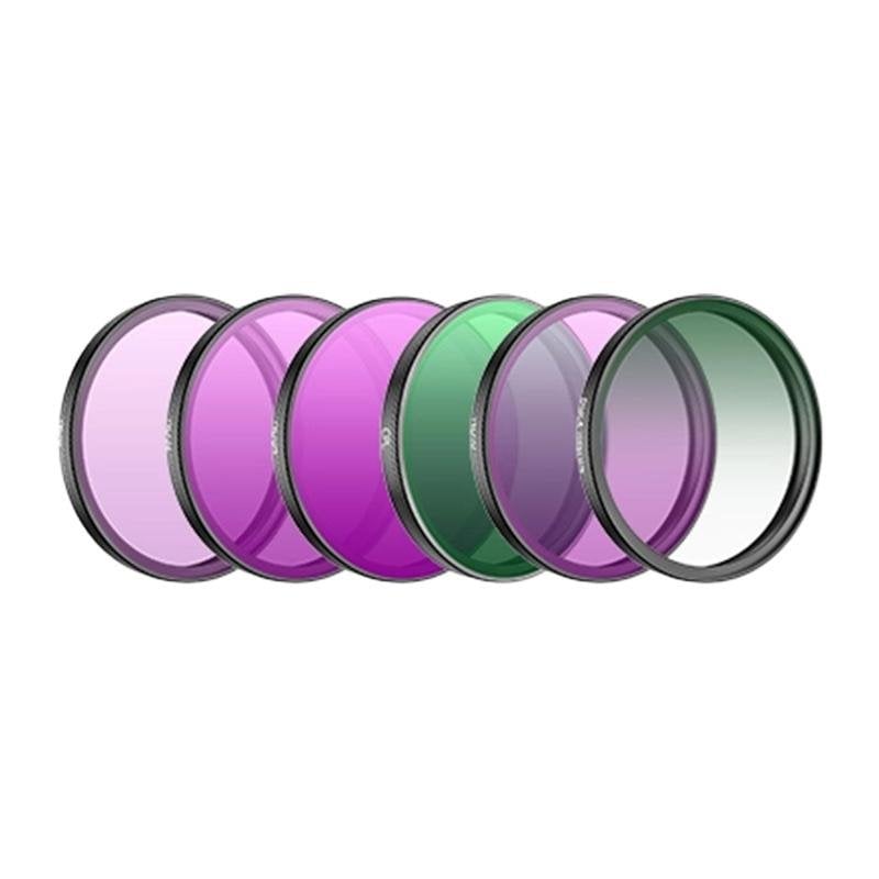 sunnylife Filtres Sunnylife OA6-FI109 pour DJI Osmo Action 6 CPL ND8 ND16 ND32 ND64 Black Mist