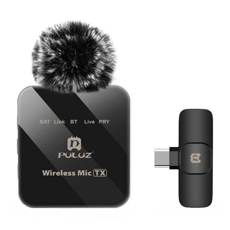 puluz Microphone Puluz PU648B USB-C sans fil avec réduction de bruit ENC et 12h autonomie