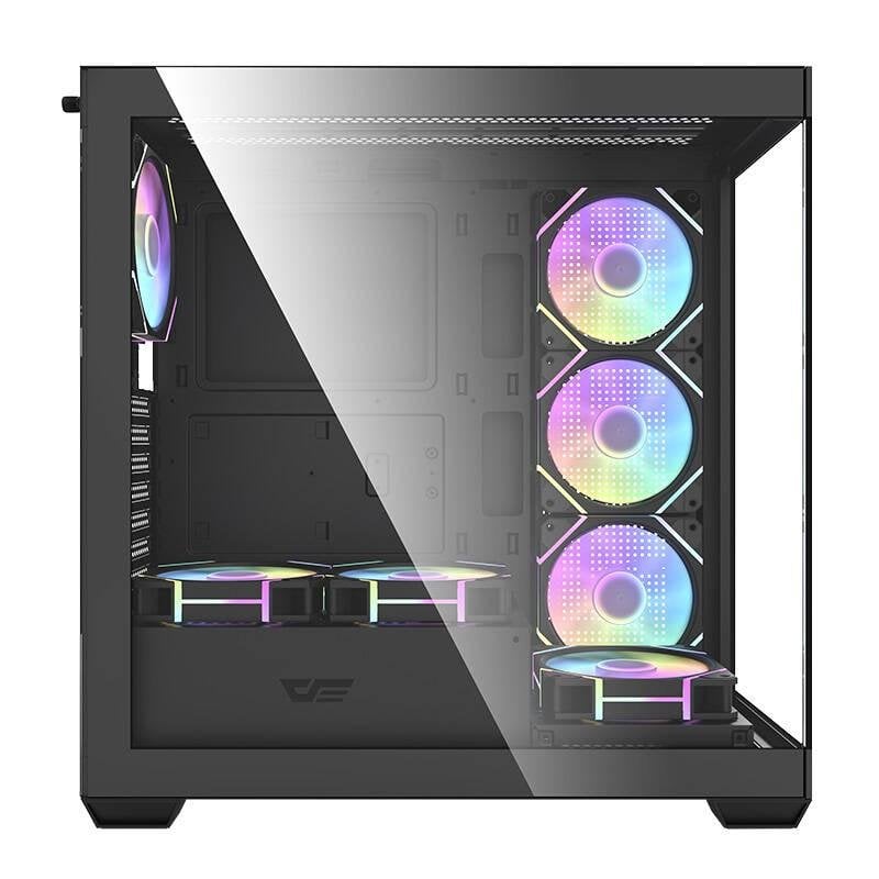 darkflash Boîtier PC Darkflash DS900 Black Mid Tower avec 7 ventilateurs ARGB