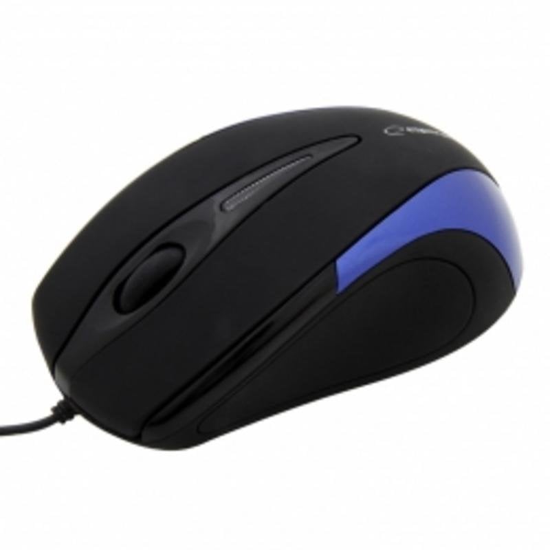 esperanza Ratón Esperanza EM102B USB 800 DPI Black Blue Rueda ergonomique