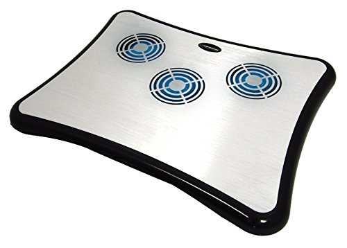 Esperanza Refroidisseur pour Ordinateur Portable Laptop Réglables Radiateur 3 Ventilé, avec 4 USB