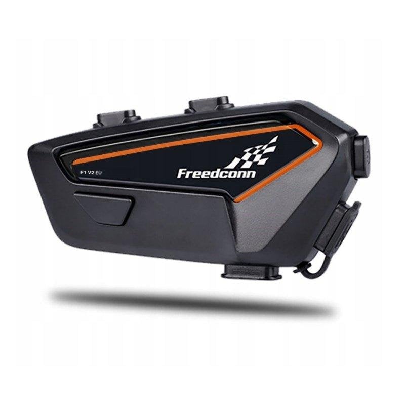 Freedom Intercom Freedom F1 V2 UE Bluetooth 5.2 avec Réduction de Bruit, Microphones, IP65, Black et Orange