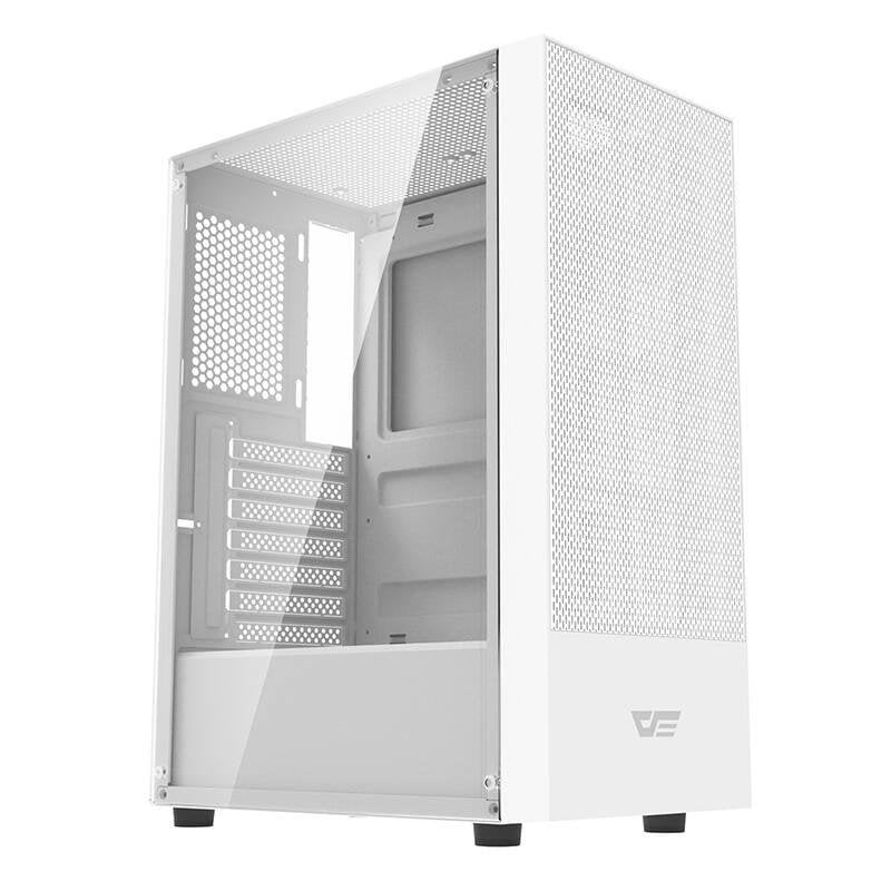 darkflash Boîtier PC Darkflash A290 White Tour Moyen Verre Trempé