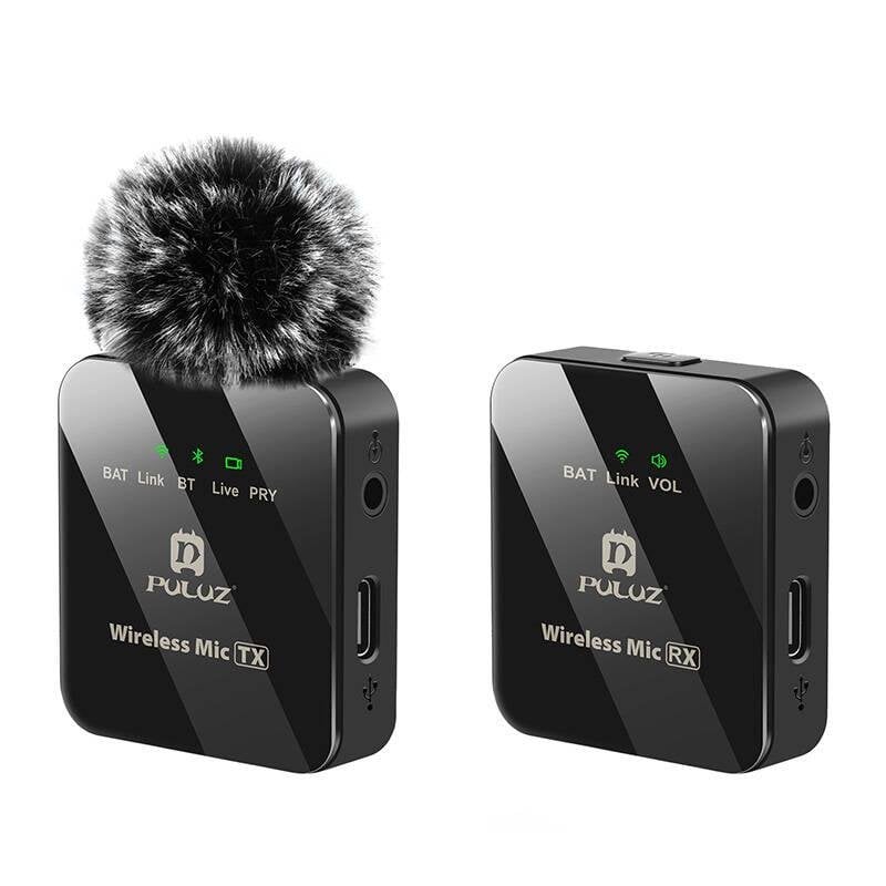 puluz Microphone Puluz PU3153B lavalier sans fil omnidirectionnel avec réduction de bruit